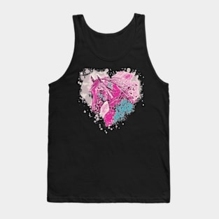 The Valintine Horse Art dsign Tank Top